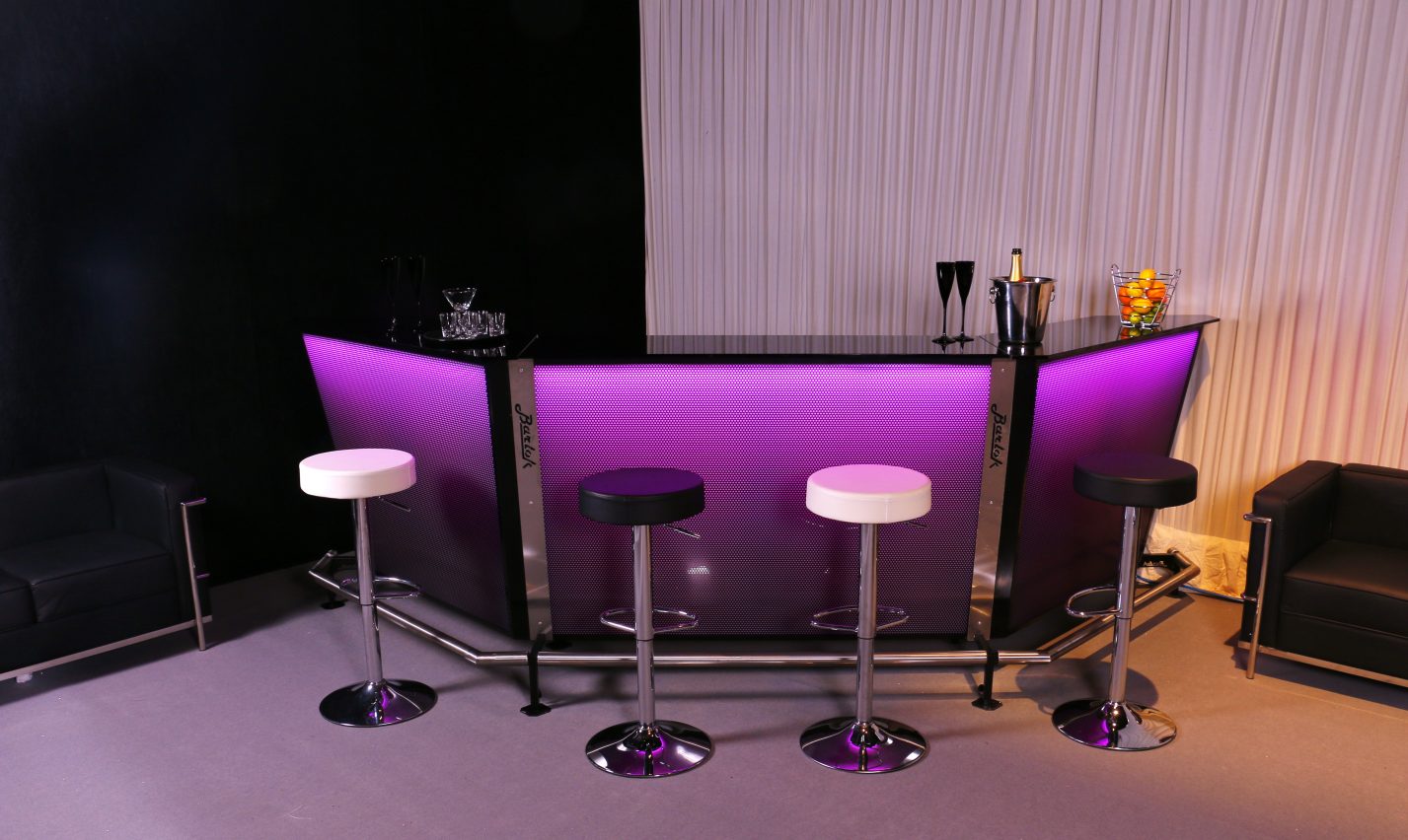 Portable Bar Barlock purple wedding