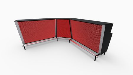 Portable Bar Barlok Side Car Red